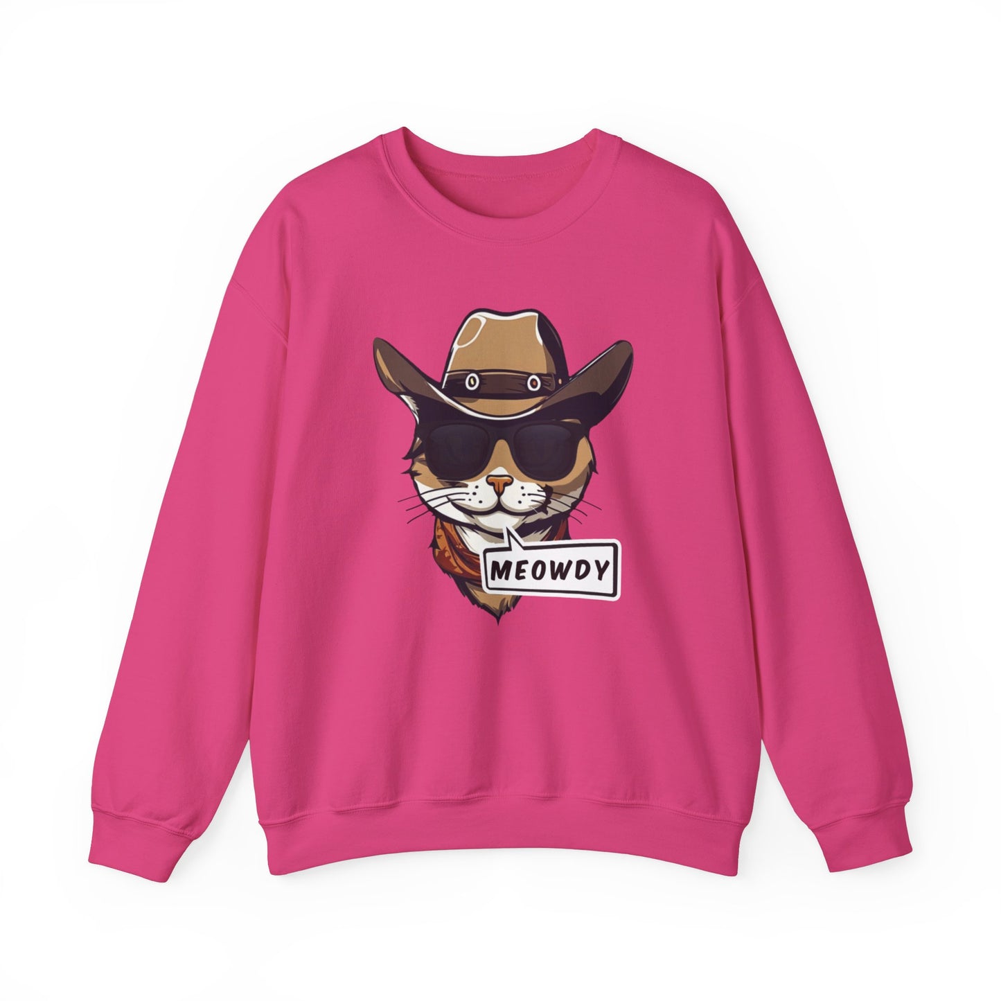 Adult Crewneck Cowboy Meowdy Sweatshirt