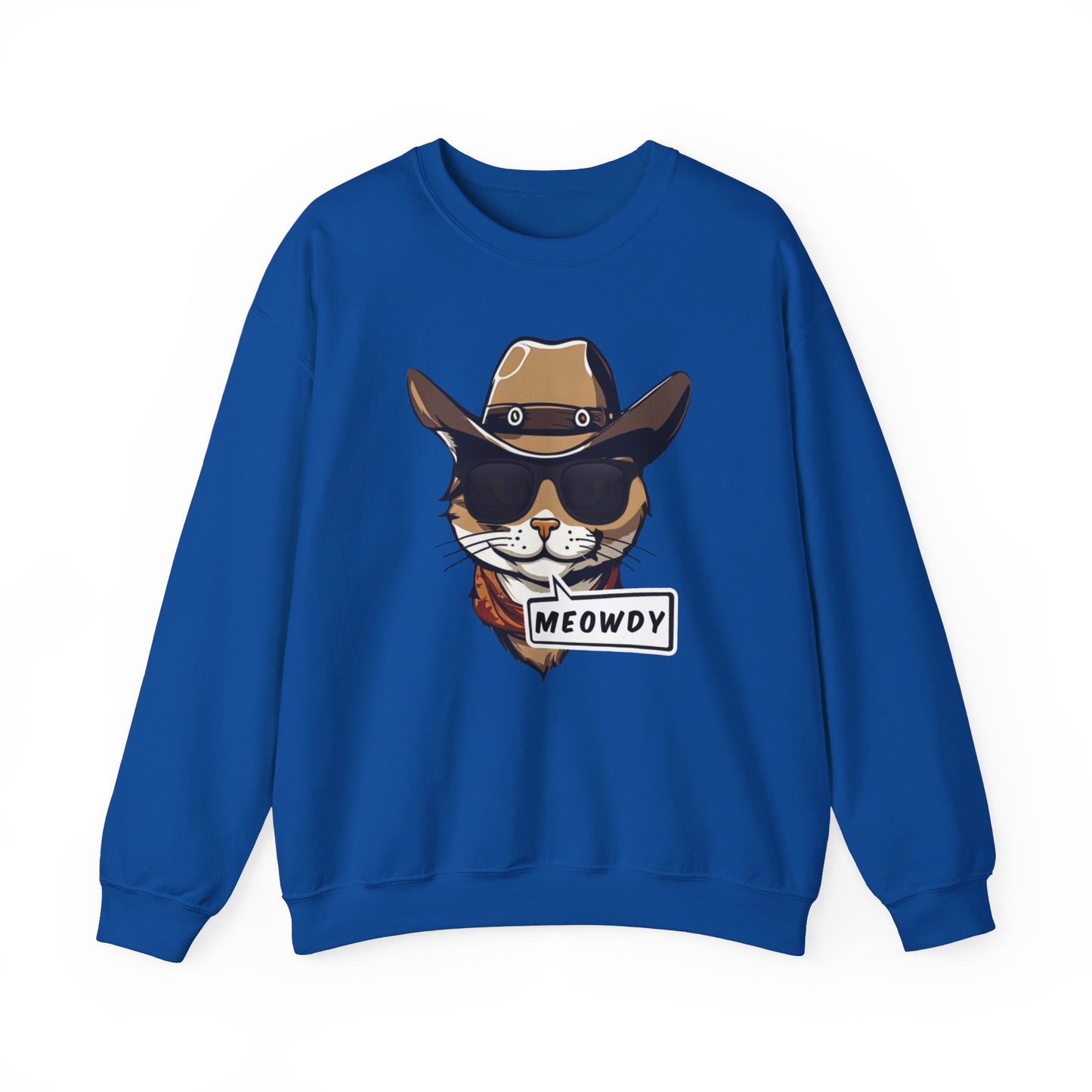 Adult Crewneck Cowboy Meowdy Sweatshirt