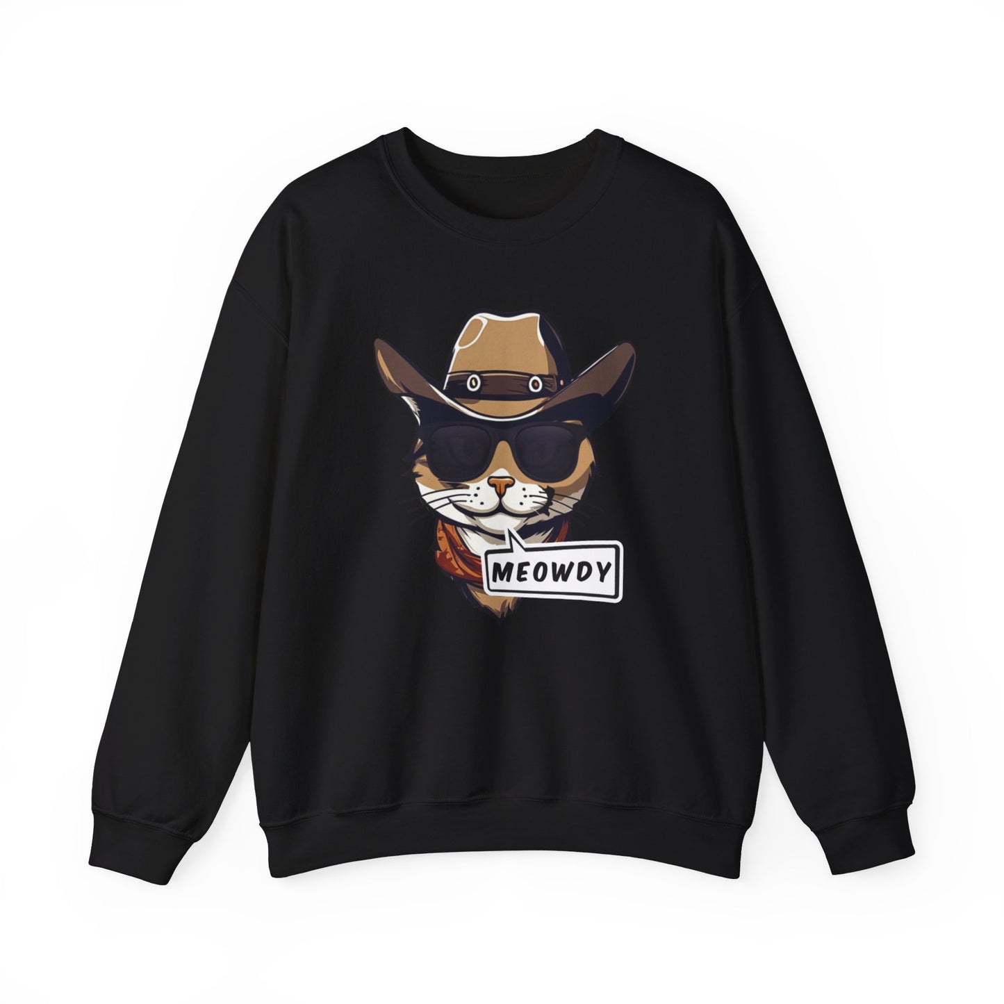 Adult Crewneck Cowboy Meowdy Sweatshirt