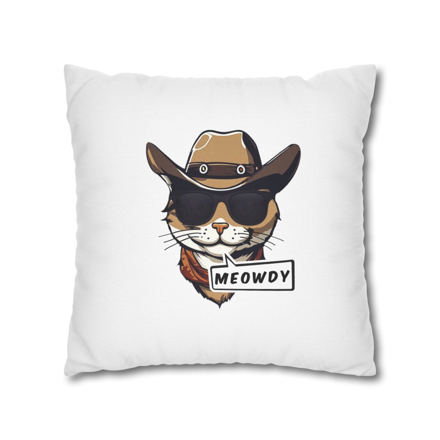 Cowboy Meowdy Square Pillowcase