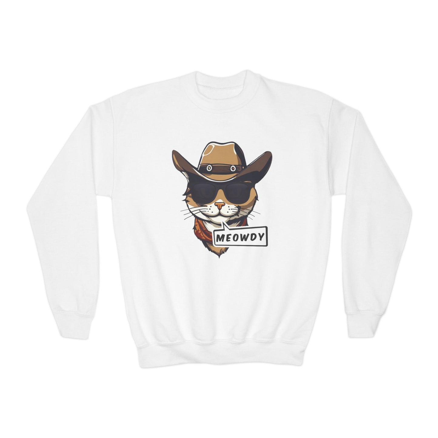 Cowboy Meowdy Crewneck Sweatshirt (Youth)