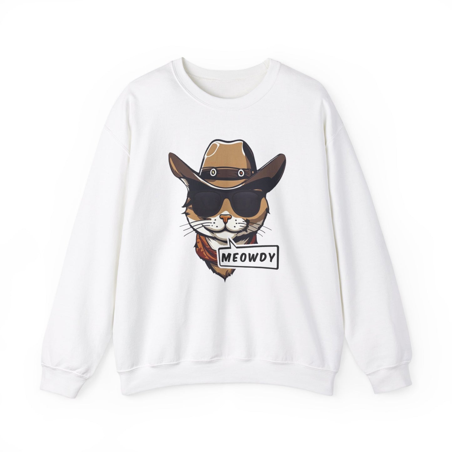 Adult Crewneck Cowboy Meowdy Sweatshirt