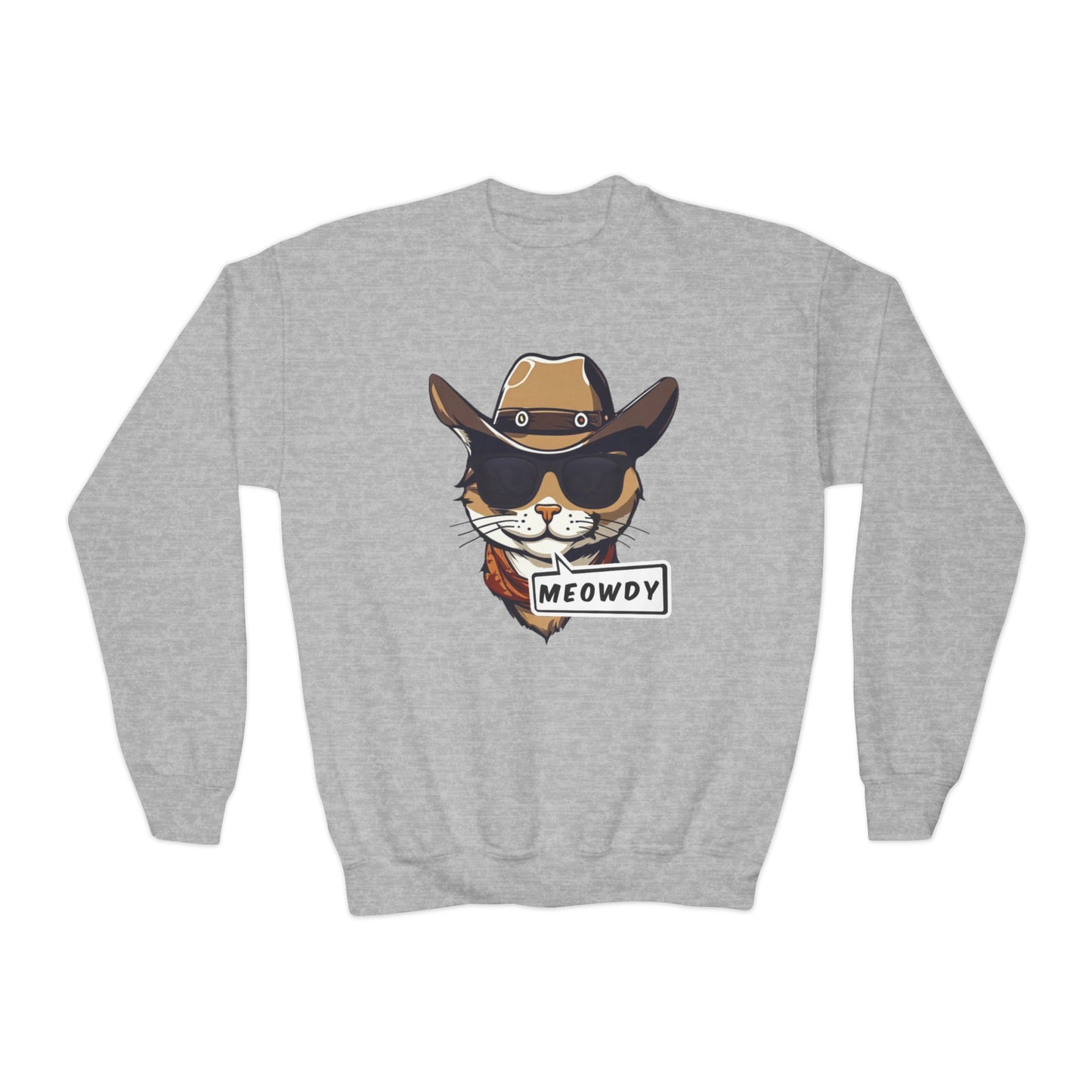 Cowboy Meowdy Crewneck Sweatshirt (Youth)