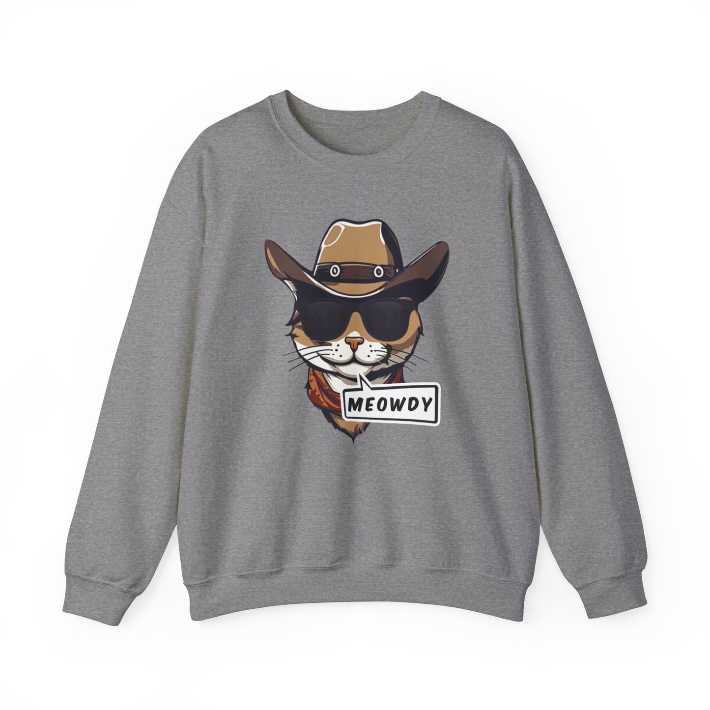 Adult Crewneck Cowboy Meowdy Sweatshirt