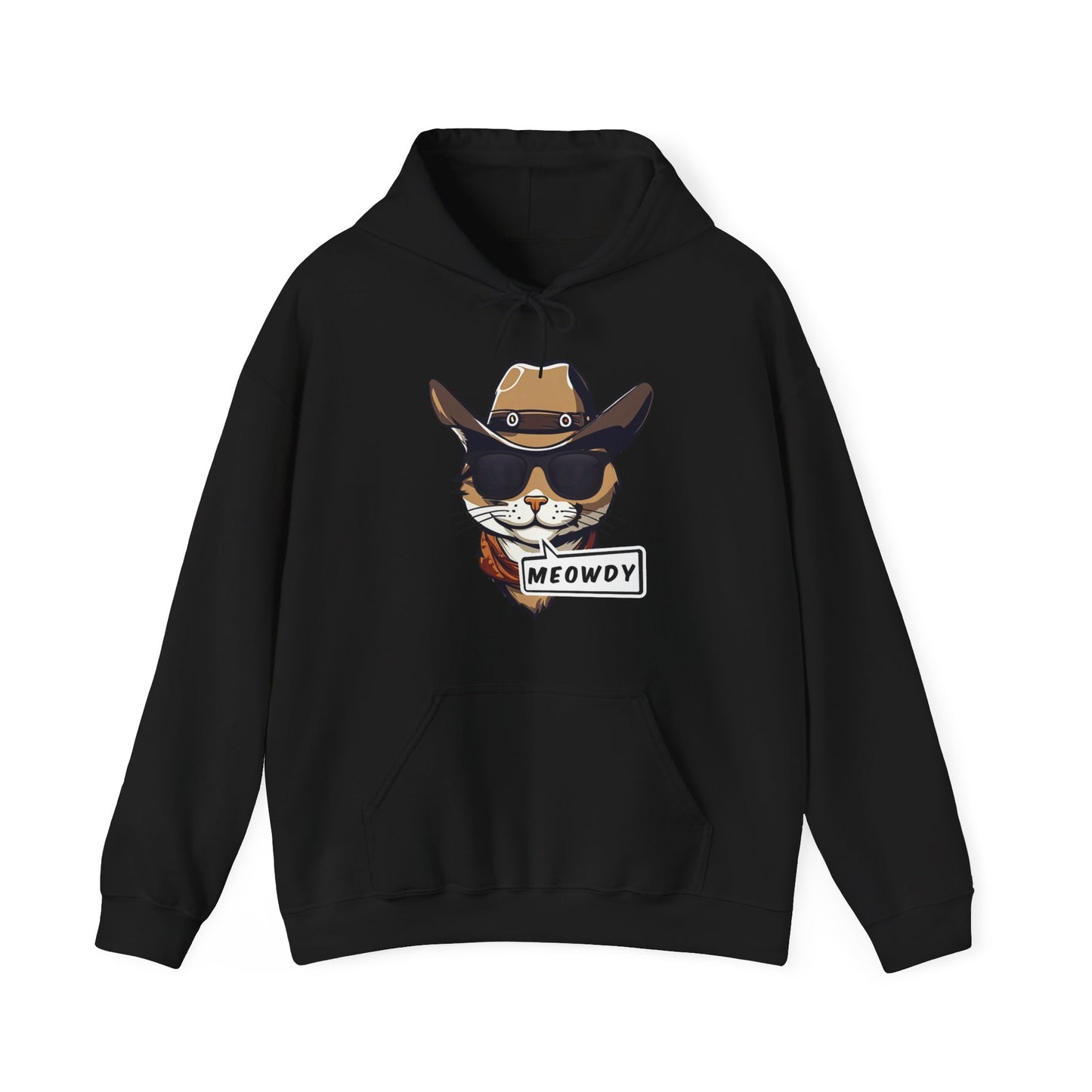 Adult Cowboy Meowdy Hooded Sweatshirt