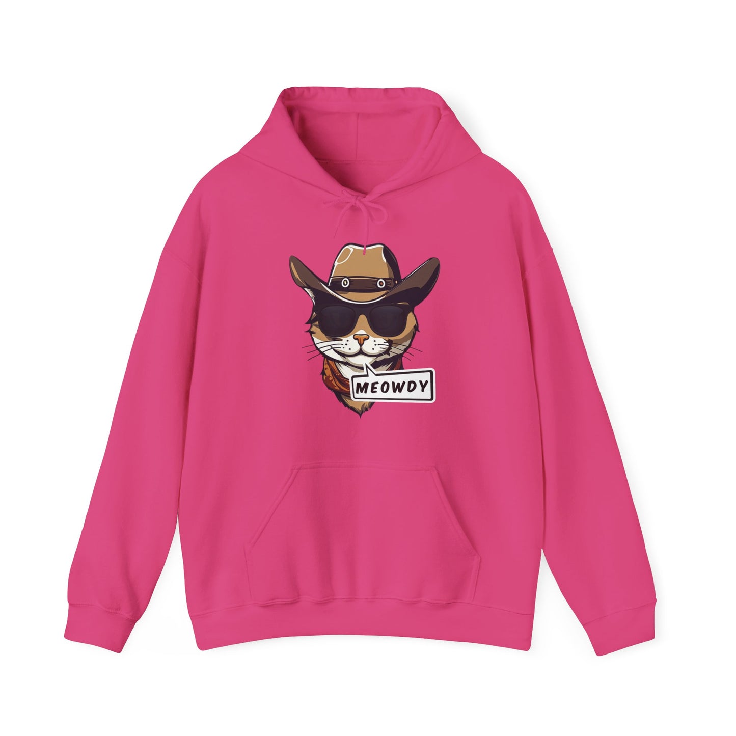 Adult Cowboy Meowdy Hooded Sweatshirt