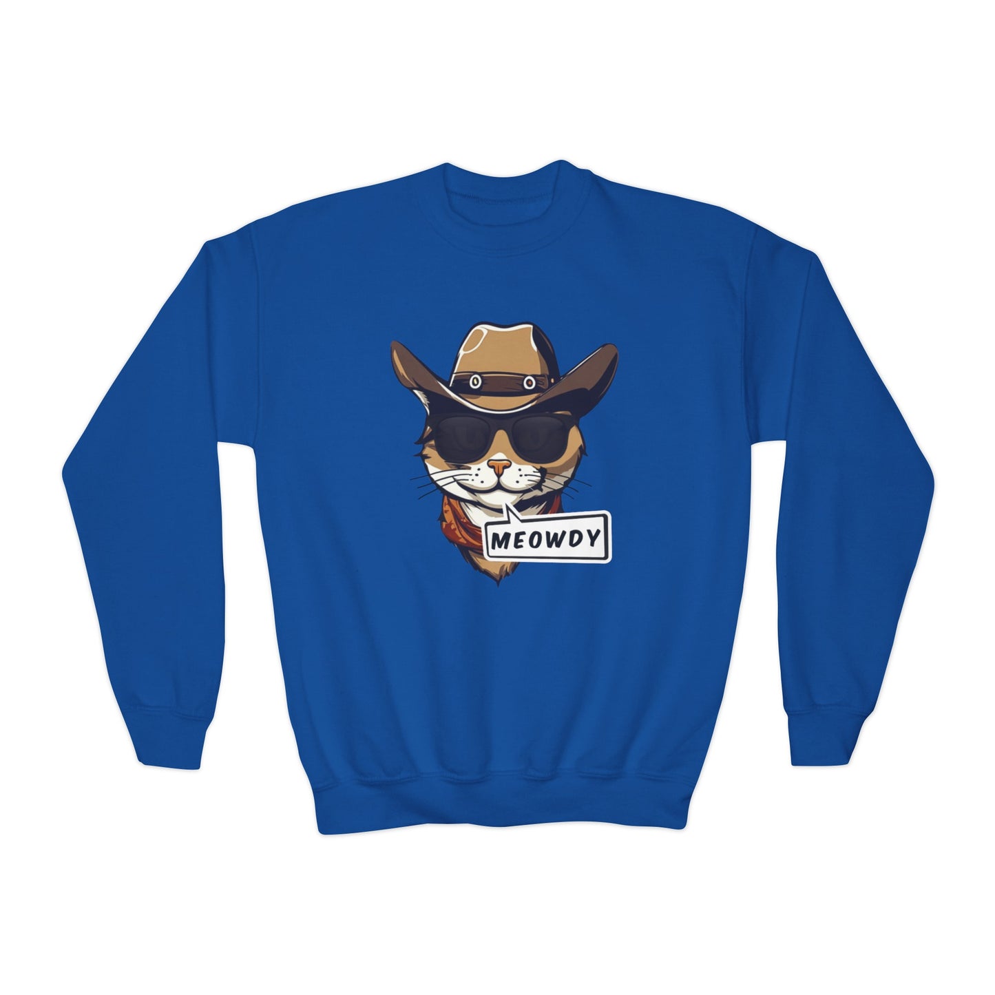 Cowboy Meowdy Crewneck Sweatshirt (Youth)