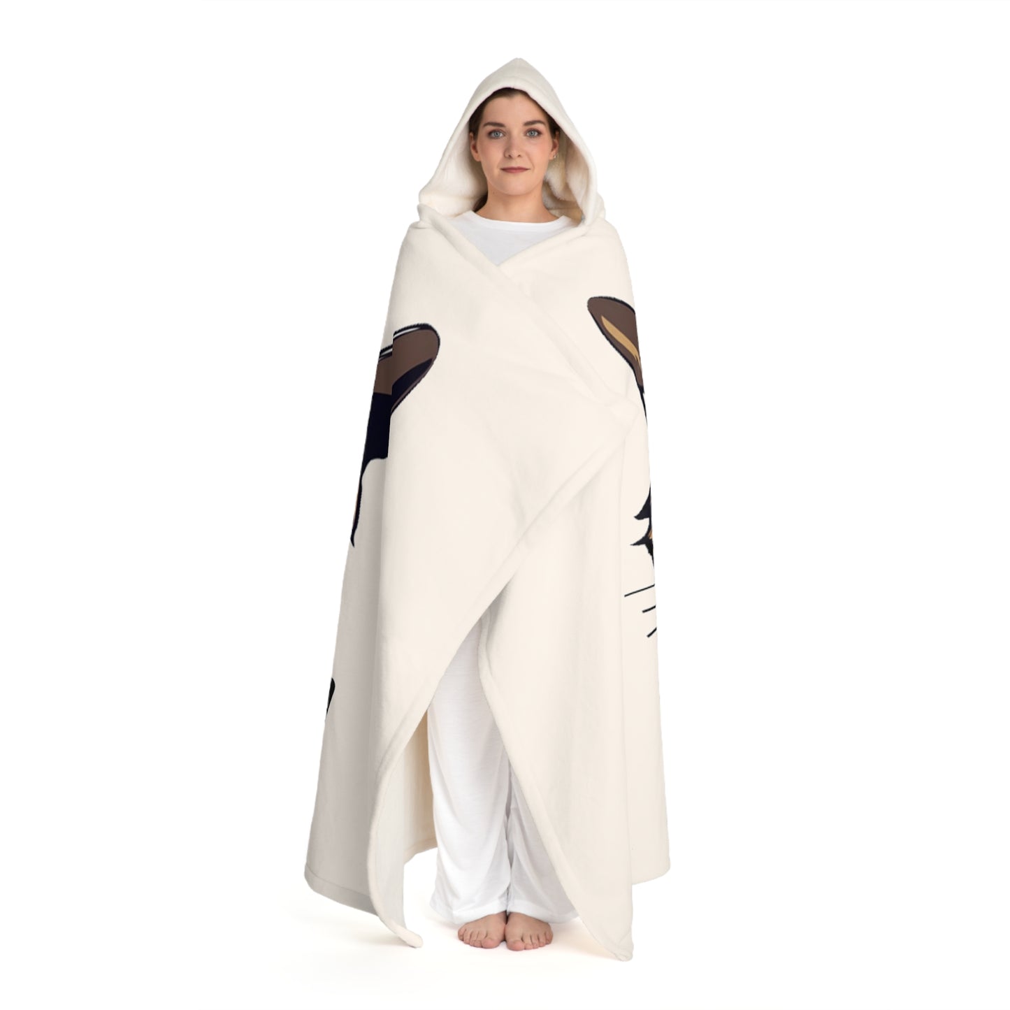 Hooded Sherpa Fleece Blanket