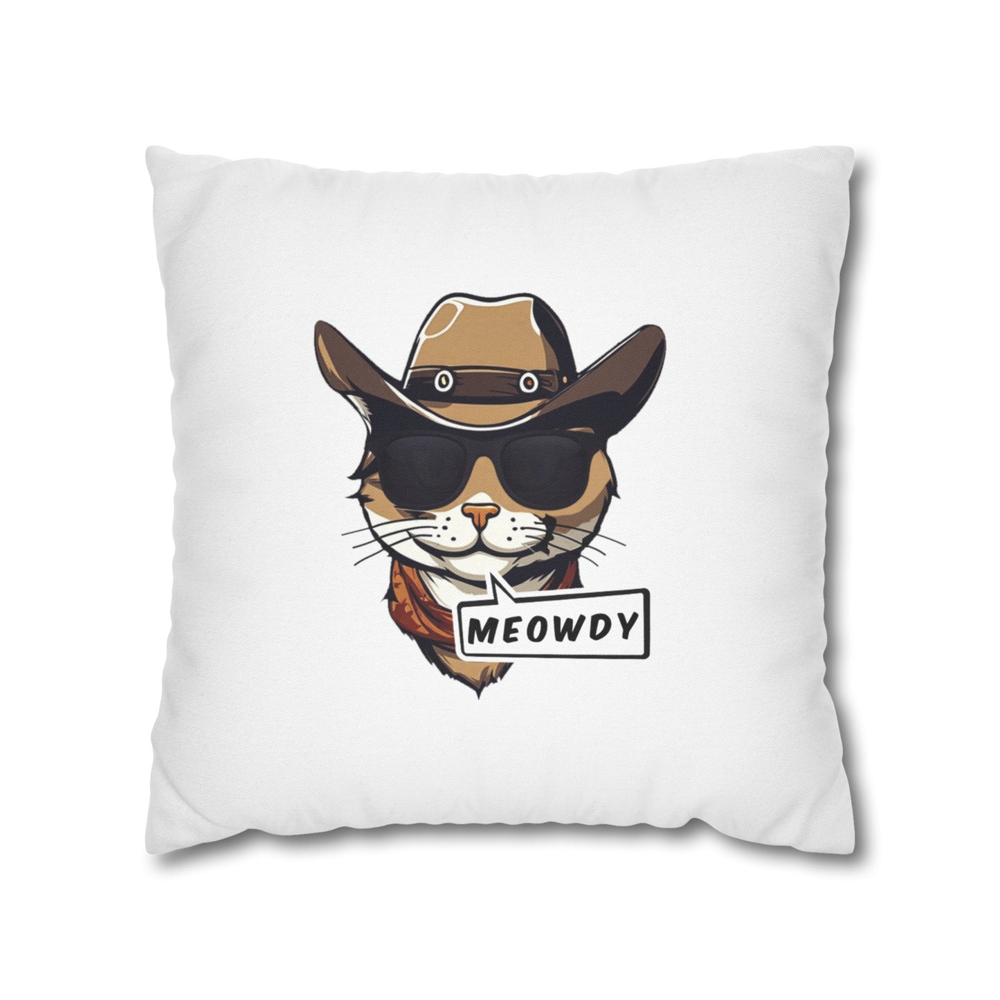 Cowboy Meowdy Square Pillowcase