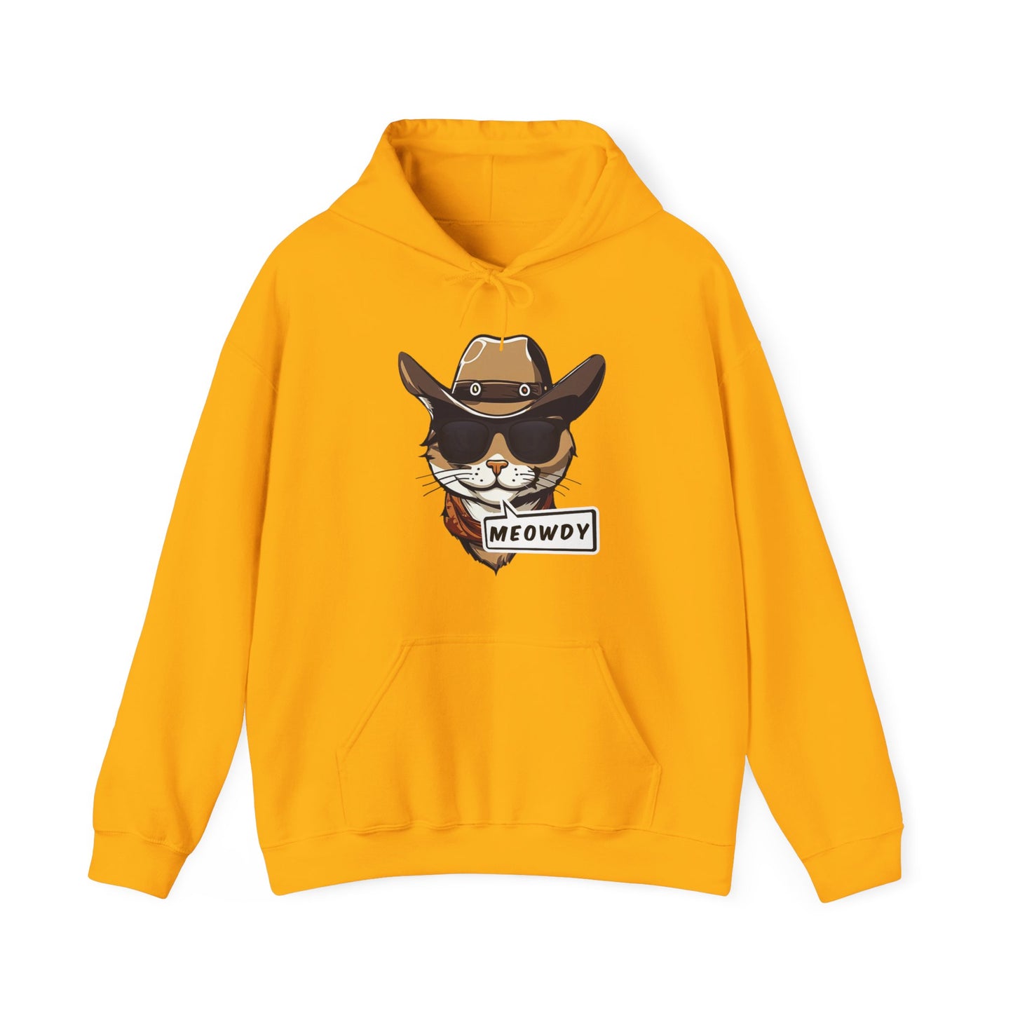 Adult Cowboy Meowdy Hooded Sweatshirt