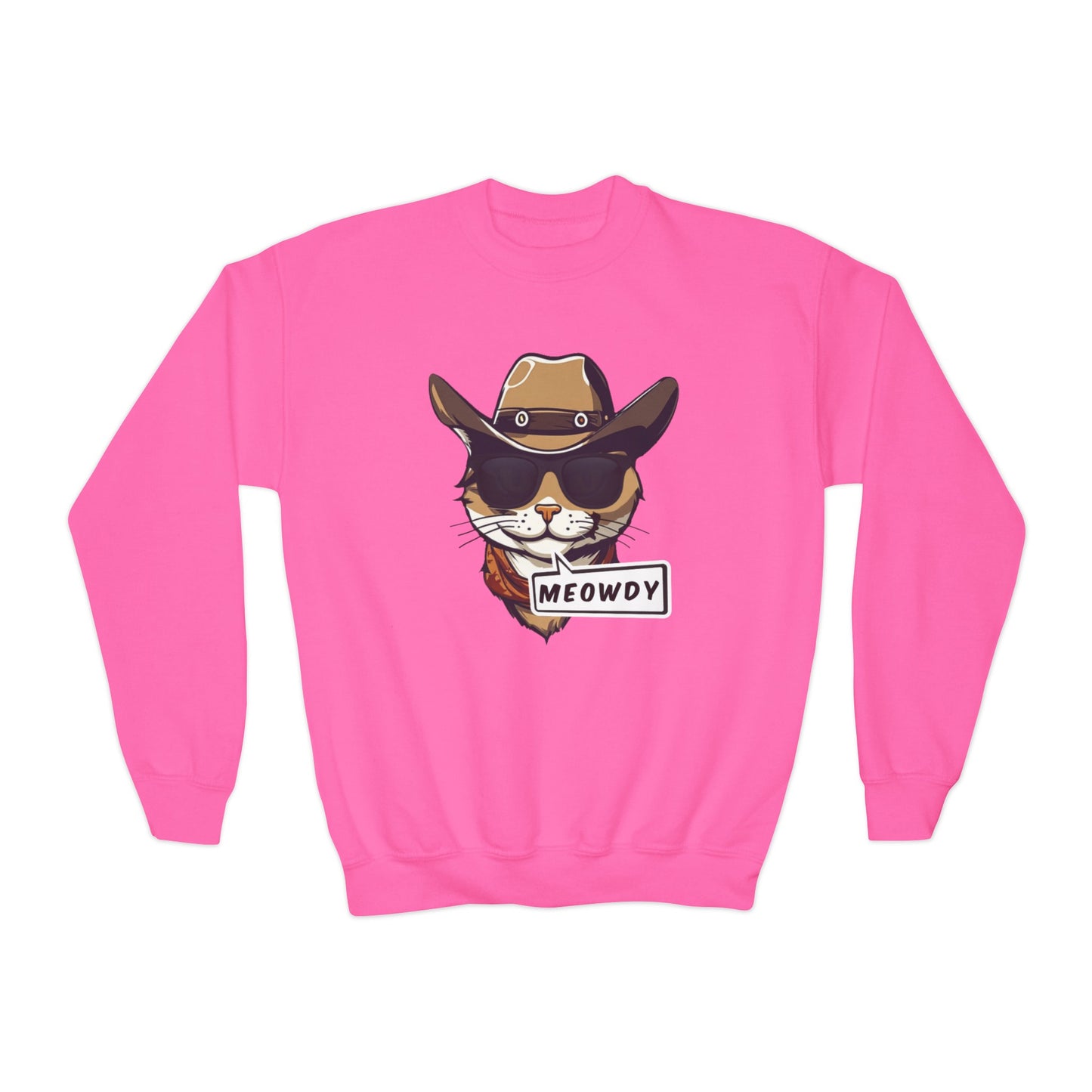 Cowboy Meowdy Crewneck Sweatshirt (Youth)