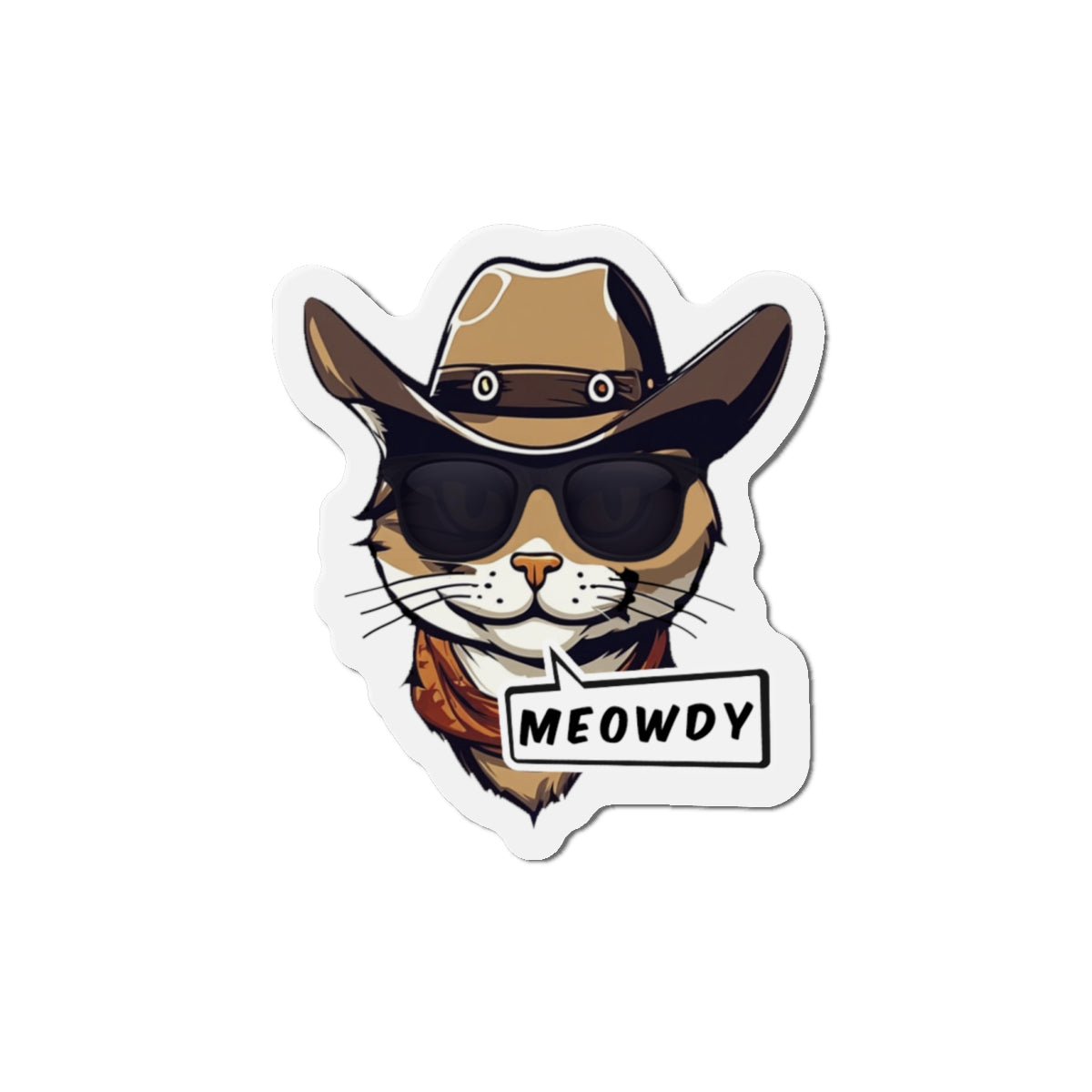 Cowboy Meowdy Magnets