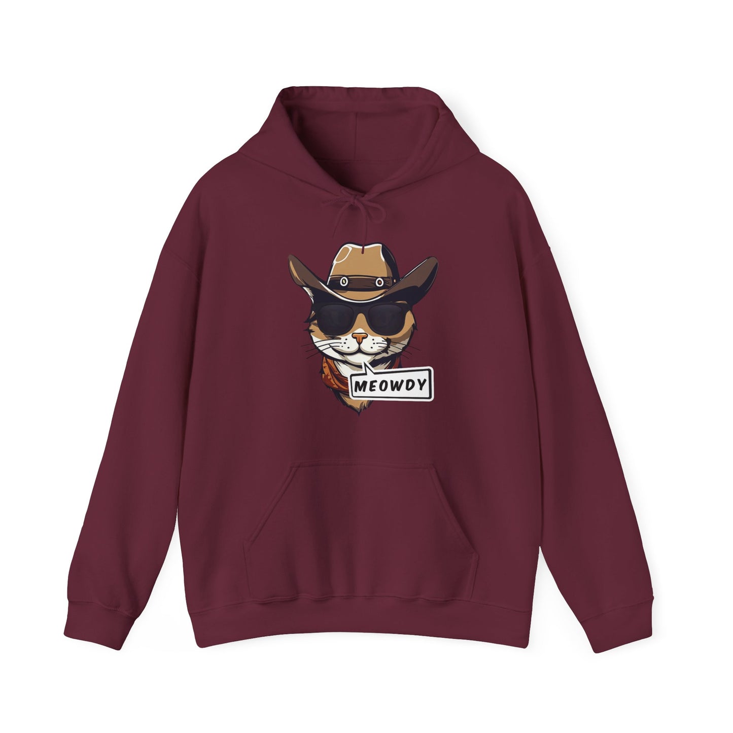 Adult Cowboy Meowdy Hooded Sweatshirt