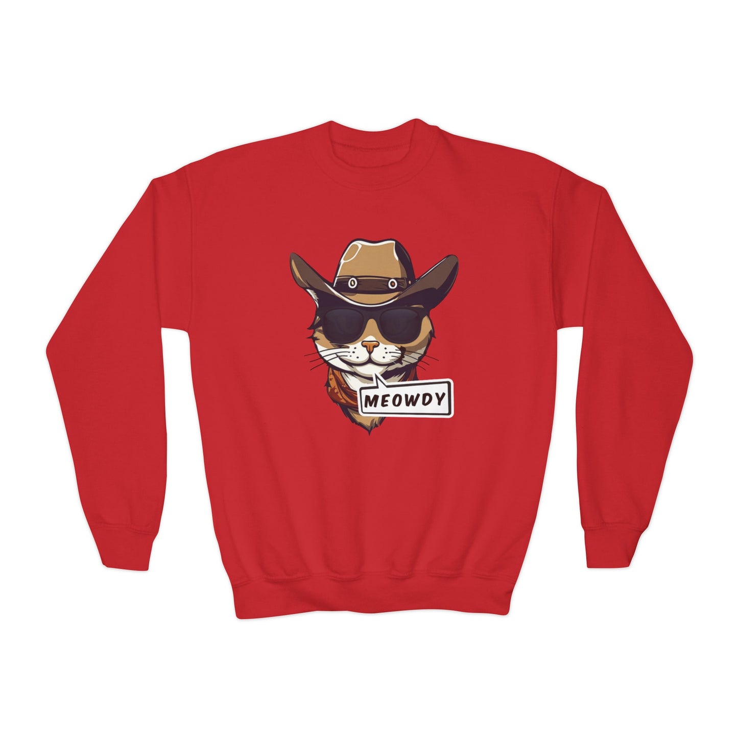 Cowboy Meowdy Crewneck Sweatshirt (Youth)