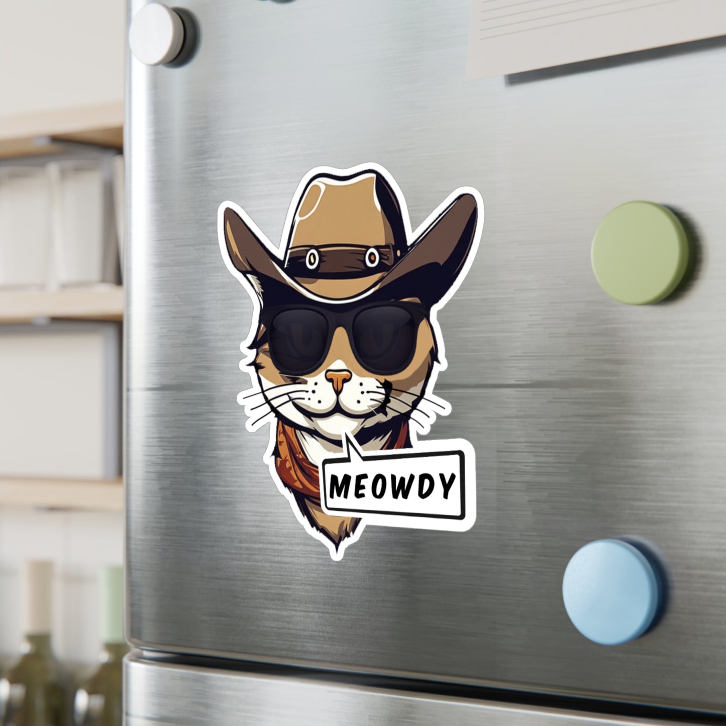 Cowboy Meowdy Vinyl Stickers