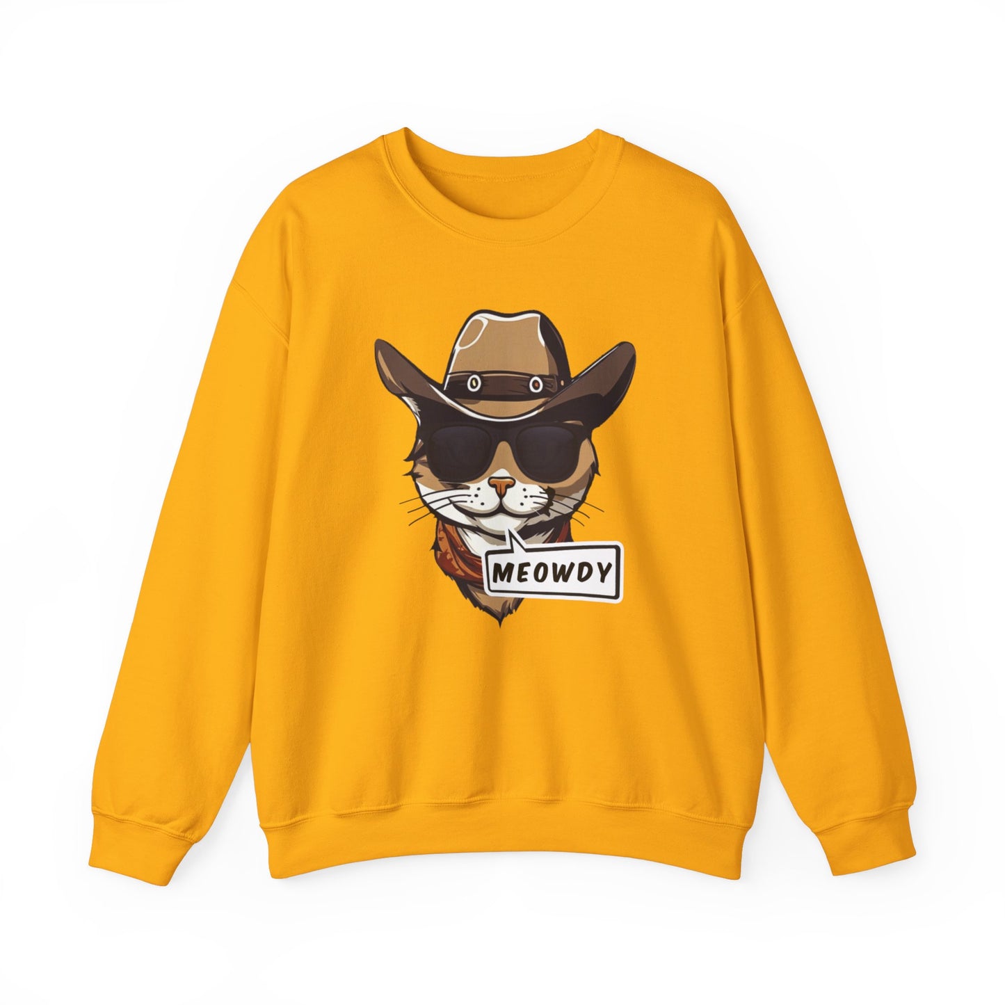 Adult Crewneck Cowboy Meowdy Sweatshirt