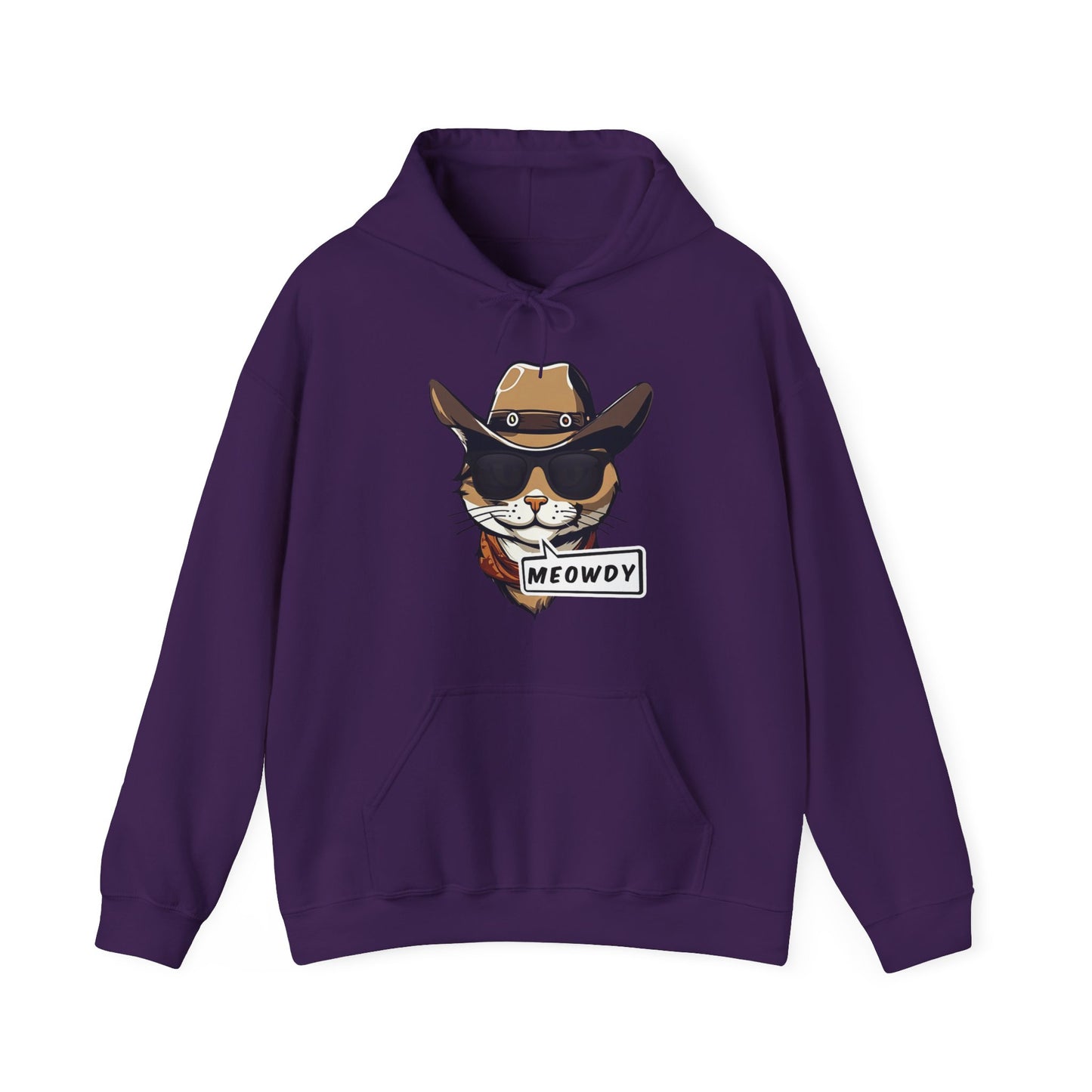 Adult Cowboy Meowdy Hooded Sweatshirt