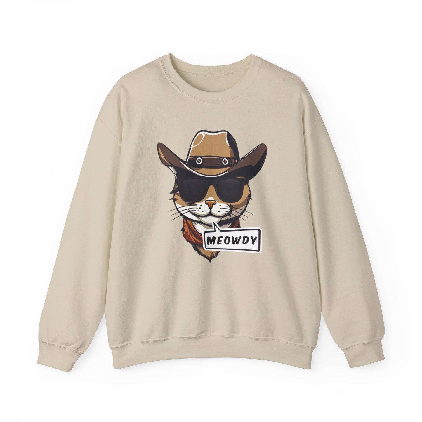 Adult Crewneck Cowboy Meowdy Sweatshirt