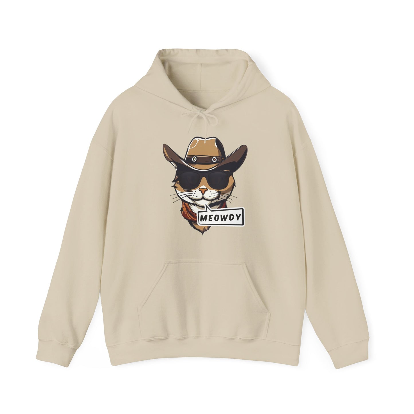 Adult Cowboy Meowdy Hooded Sweatshirt