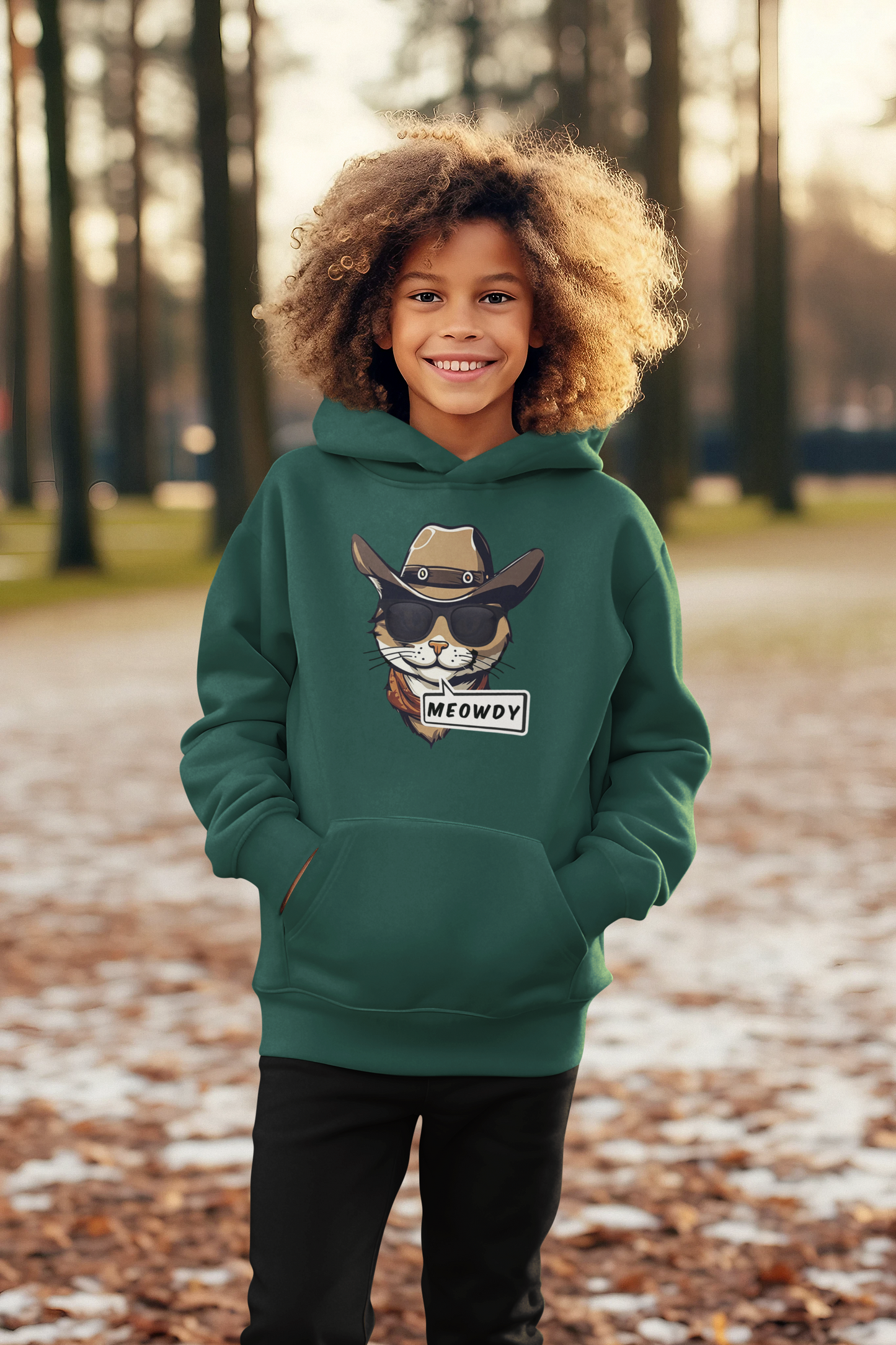 Cowboy Meowdy Hooded Sweatshirt (Youth)