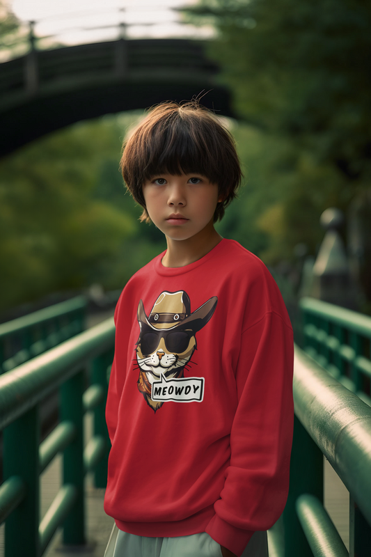 Cowboy Meowdy Crewneck Sweatshirt (Youth)