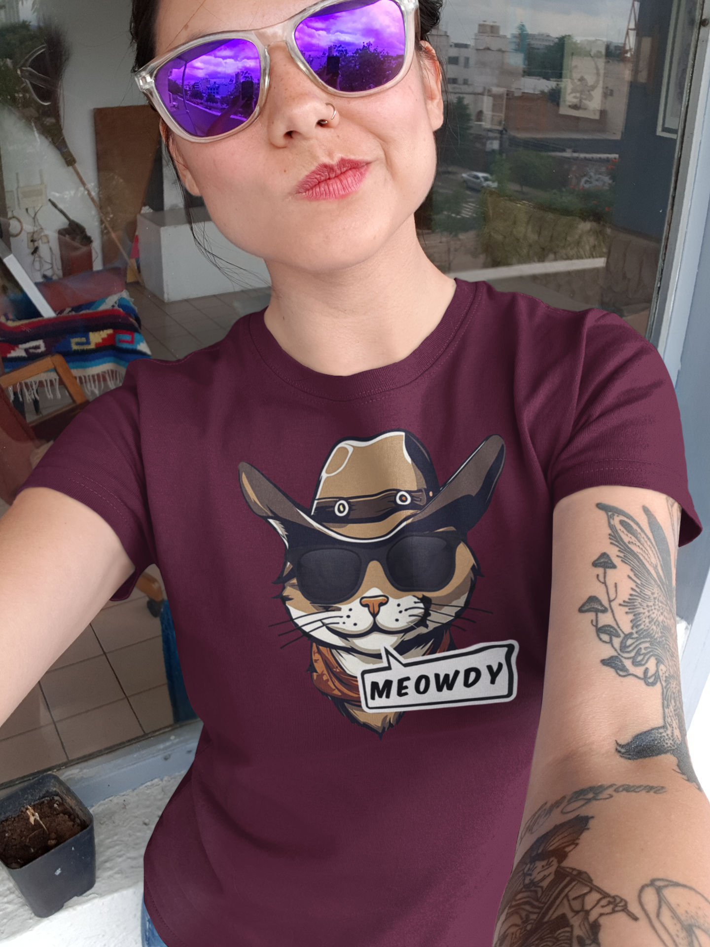 Cowboy Meowdy Tee (Adult)