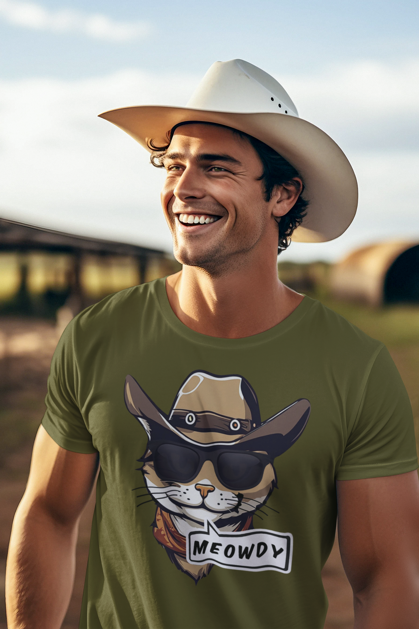 Cowboy Meowdy Tee (Adult)