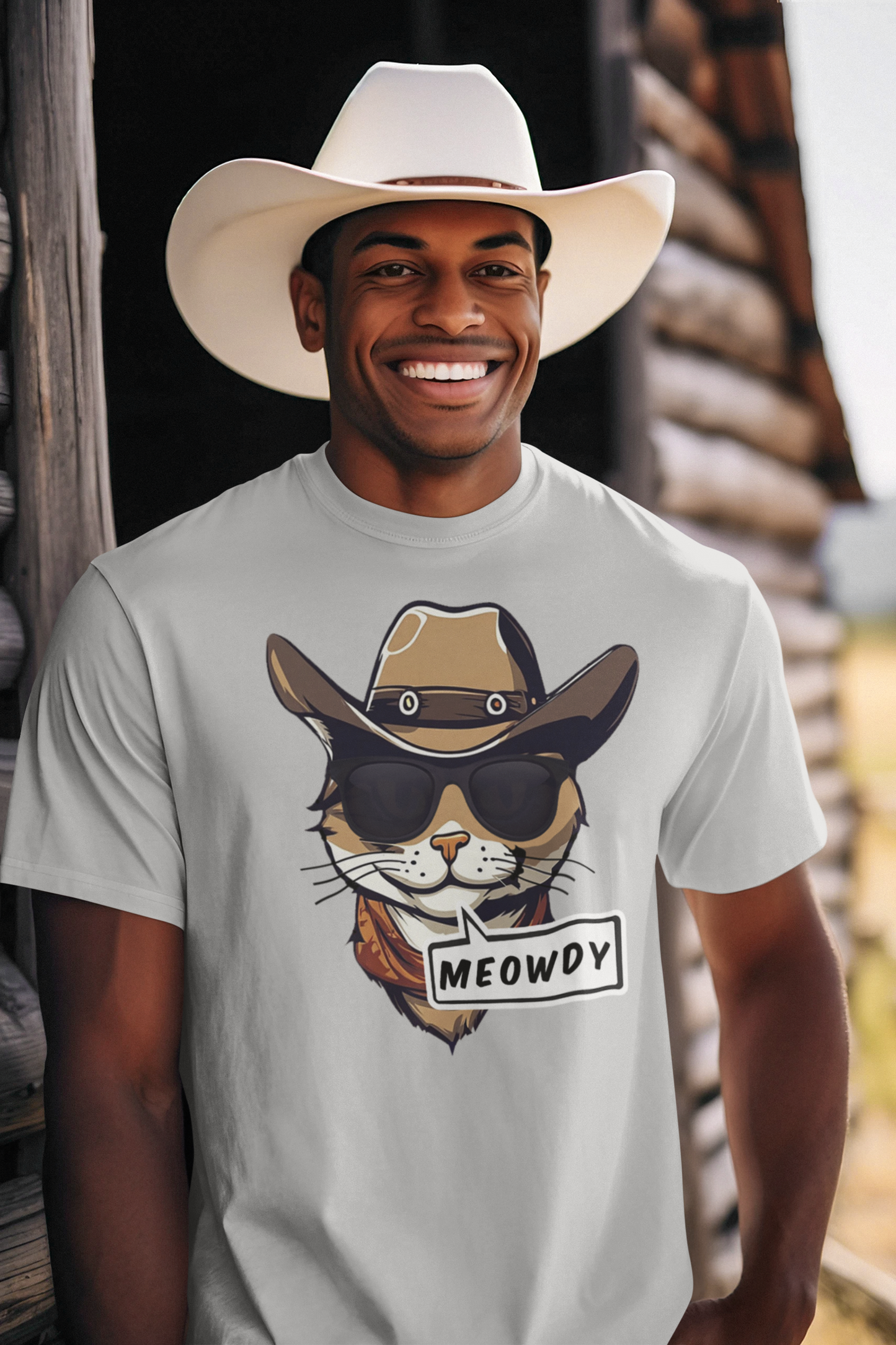 Cowboy Meowdy Tee (Adult)